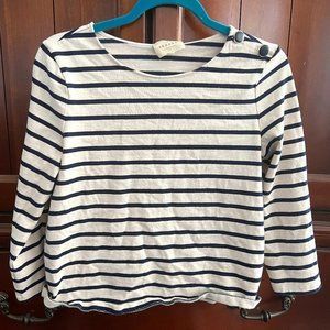 Sezane Colette Marinière Ecru / Navy [s]